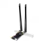 LogiLink WL0248 PCI-Express Wi-Fi 6E AX5400 Tri-Band kortelė su Bluetooth 5.2, 2.4/5/6 GHz, 2x nuimamos 5 dBi antenos, Intel AX210, WPA3, Windows 10/11 ir Linux