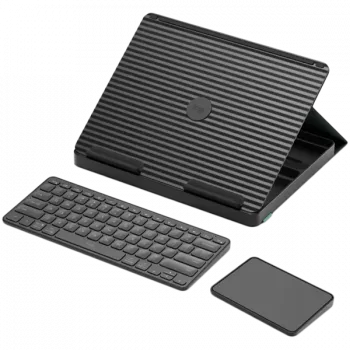„Logitech Casa Pop-Up Desk“ – nešiojamas klaviatūros ir jutiklinės dalies rinkinys