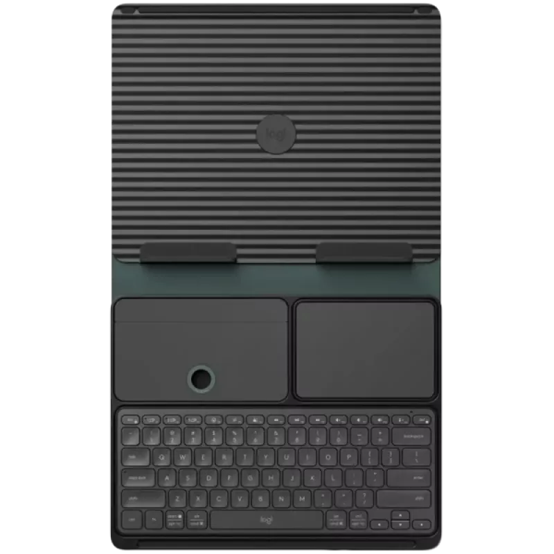 „Logitech Casa Pop-Up Desk“ – nešiojamas klaviatūros ir jutiklinės dalies rinkinys