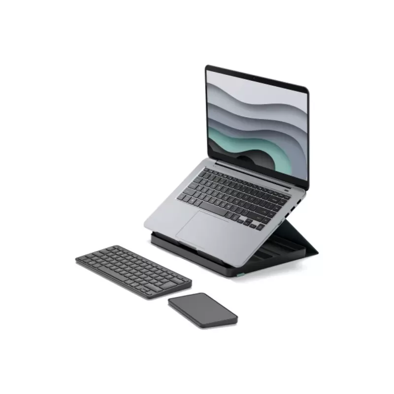 „Logitech Casa Pop-Up Desk“ – nešiojamas klaviatūros ir jutiklinės dalies rinkinys