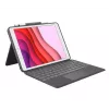 Logitech Combo Touch klaviatūra ir folio dėklas su jutikliniu kilimėliu Apple 10.2 colio iPad (7, 8, 9 kartos) - grafito - UK išdėstymas