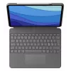 Logitech Combo Touch klaviatūros dėklas su jutikliniu kilimėliu iPad Pro 12.9 (5-oji karta), Pan Nordic išdėstymas, Oxford Gray