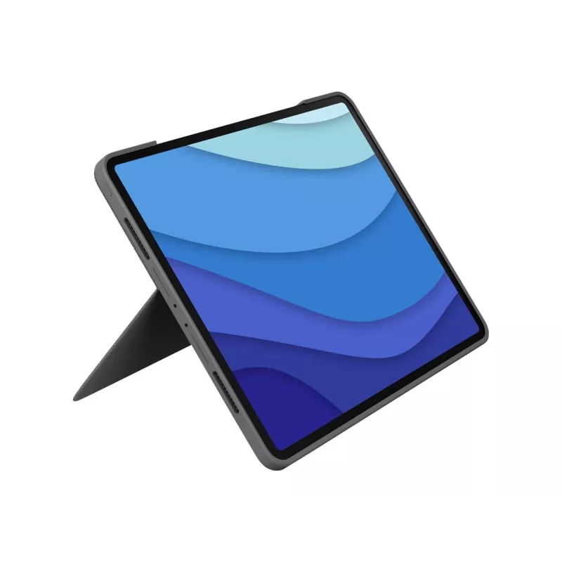 Logitech Combo Touch klaviatūros dėklas su jutikliniu kilimėliu iPad Pro 12.9 (5-oji karta), Pan Nordic išdėstymas, Oxford Gray