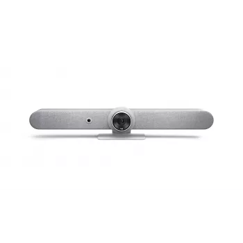 Logitech ConferenceCam Rally Bar White - 4K UHD vaizdo konferencijų juosta su 15x priartinimu, 6 spinduliuojančiais mikrofonais, AI automatiniu kadravimu