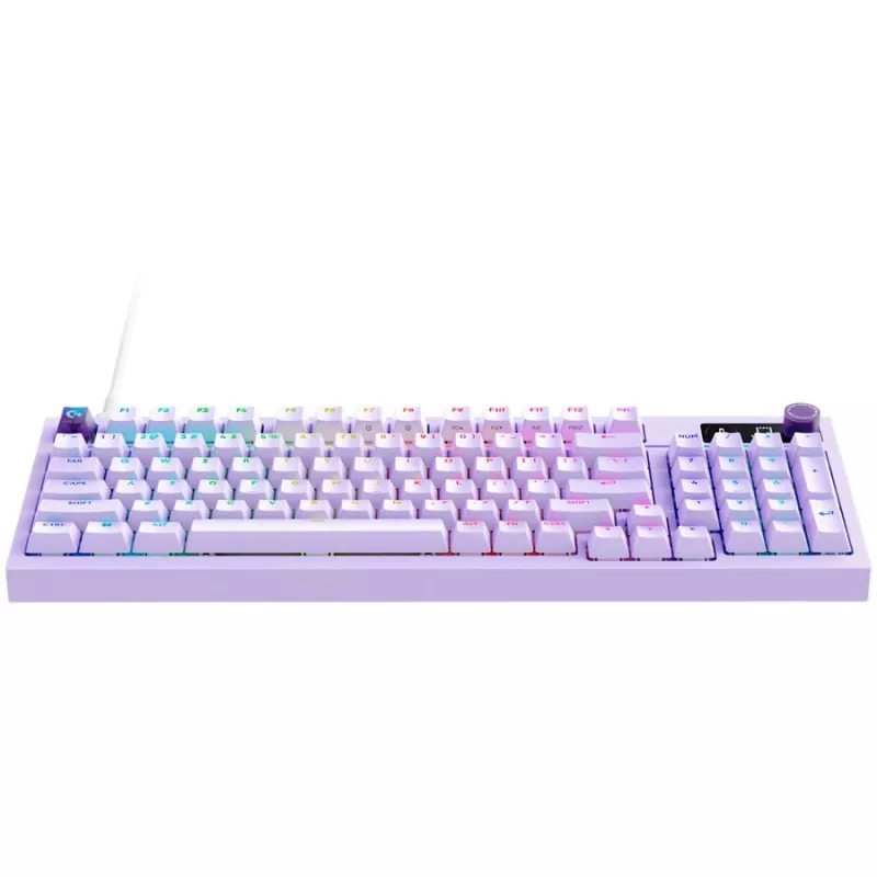 Logitech G316 X 98 laidinė žaidimų klaviatūra - alyvinė - US International - taktiliniai jungikliai