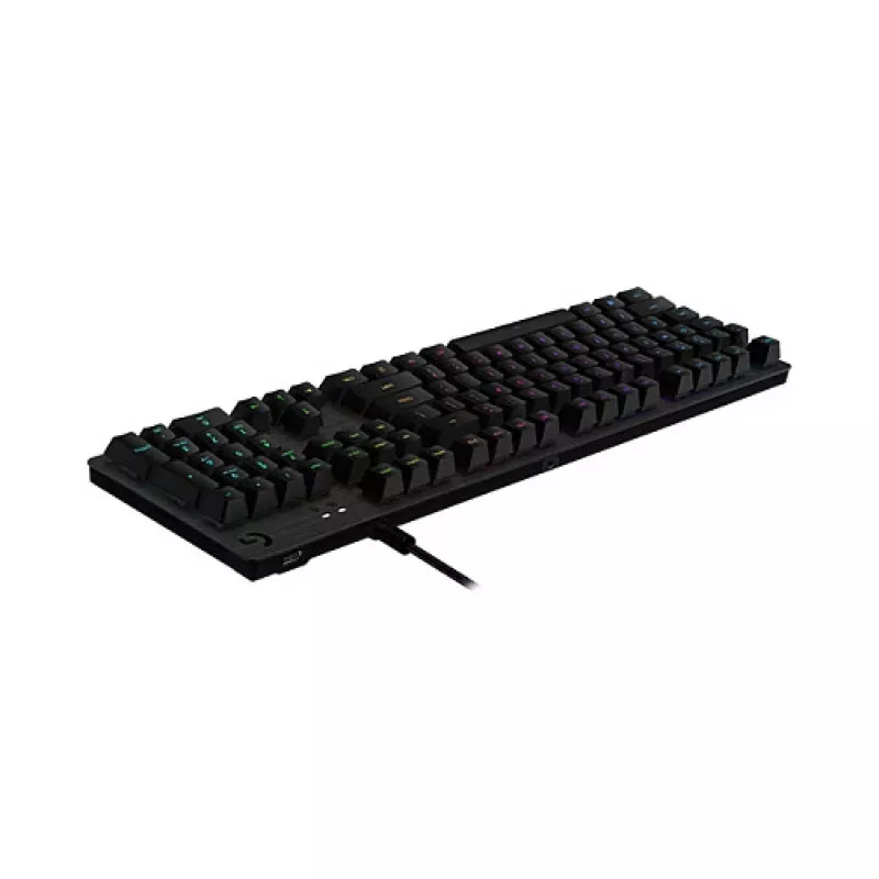 Logitech G512 Carbon mechaninė žaidimų klaviatūra - GX Brown Tactile, LIGHTSYNC RGB, USB jungtis, aviacinio aliuminio korpusas, pilno dydžio