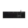 Logitech G512 Carbon mechaninė žaidimų klaviatūra - GX Brown Tactile, LIGHTSYNC RGB, USB jungtis, aviacinio aliuminio korpusas, pilno dydžio