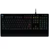 Logitech G213 Prodigy žaidimų klaviatūra – RGB apšvietimas, QWERTY US English, atspari išsiliejimui, integruota riešo atrama