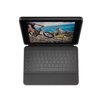 Logitech Rugged Folio Graphite klaviatūros dėklas, skirtas iPad 7/8/9