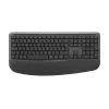 Logitech Signature Comfort Plus Combo MK880 for Business - belaidė klaviatūros ir pelės rinkinys, pilno dydžio, su LED akumuliatoriaus indikatoriumi, belaidis ryšys, USB-C, Bluetooth LE, QWERTZ, vokiškas išdėstymas, grafitas
