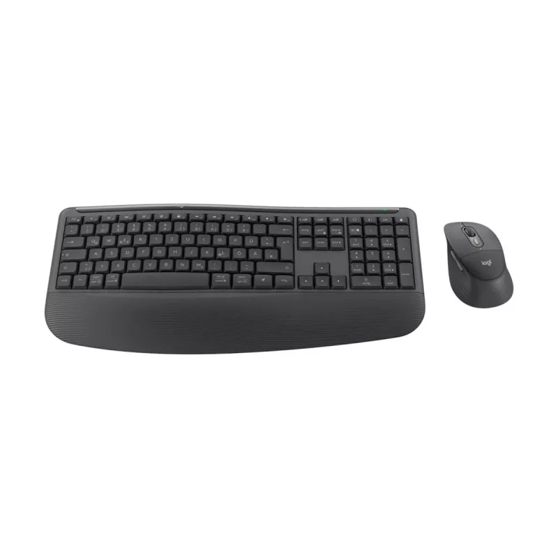 Logitech Signature Comfort Plus Combo MK880 for Business - belaidė klaviatūros ir pelės rinkinys, pilno dydžio, su LED akumuliatoriaus indikatoriumi, belaidis ryšys, USB-C, Bluetooth LE, QWERTZ, vokiškas išdėstymas, grafitas