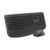 Logitech Signature Comfort Plus Combo MK880 for Business - belaidė klaviatūros ir pelės rinkinys, pilno dydžio, su LED akumuliatoriaus indikatoriumi, belaidis ryšys, USB-C, Bluetooth LE, QWERTZ, vokiškas išdėstymas, grafitas