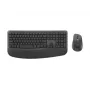 Logitech Signature Comfort Plus Combo MK880 for Business - belaidė klaviatūros ir pelės rinkinys, pilno dydžio, su LED akumuliatoriaus indikatoriumi, belaidis ryšys, USB-C, Bluetooth LE, QWERTZ, vokiškas išdėstymas, grafitas
