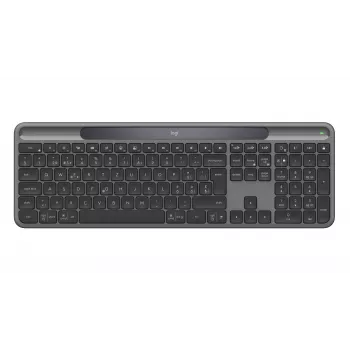 Logitech Signature Slim Solar+ K980 belaidė klaviatūra, grafito spalvos, šveicariška QWERTZ
