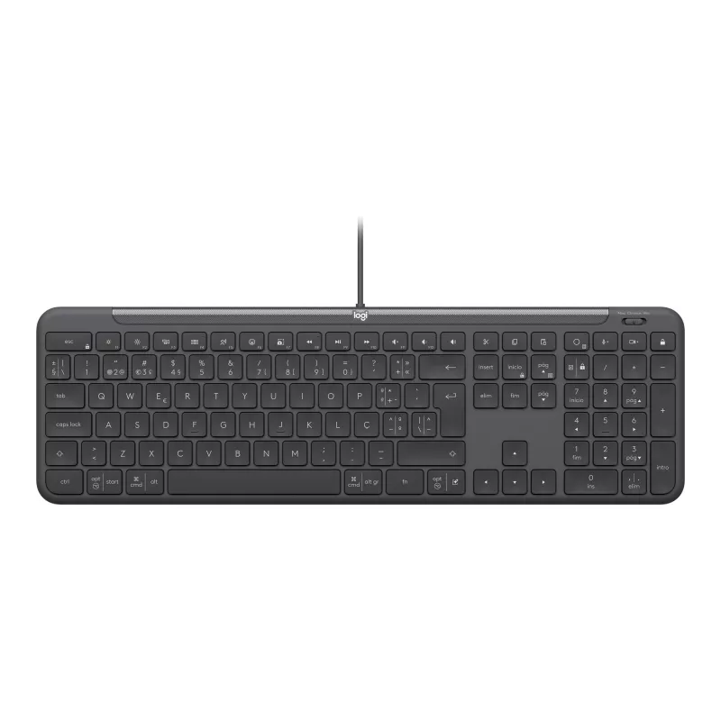 Logitech Signature Slim Wired K620 verslo klaviatūra – grafito spalvos