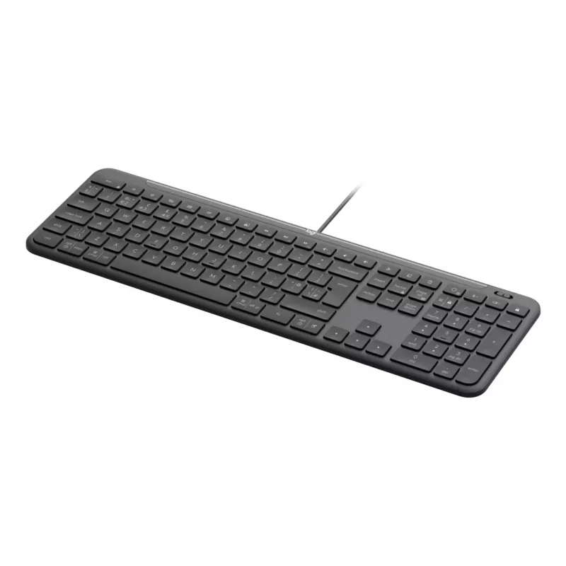 Logitech Signature Slim Wired K620 for Business klaviatūra, QWERTY išdėstymas, Graphite spalva