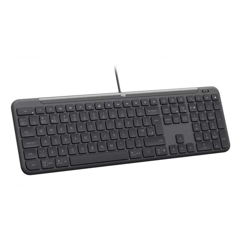 Logitech Signature Slim Wired K620 for Business klaviatūra, QWERTY išdėstymas, Graphite spalva