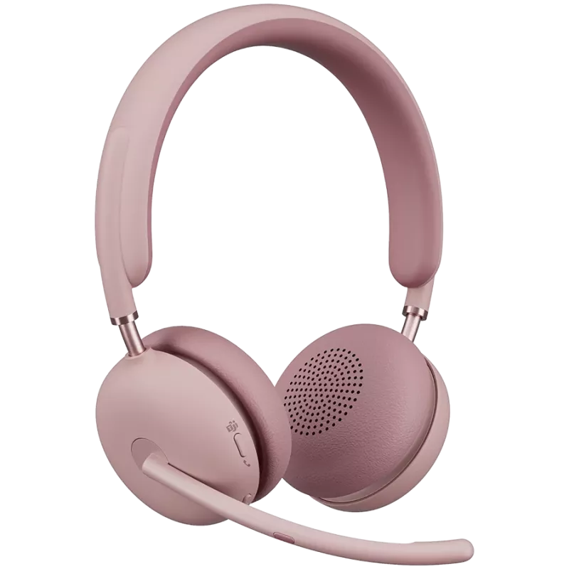 Logitech Zone Wireless 2 – belaidės ir laidinės ausinės – rožinė