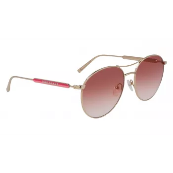 Longchamp LO133S-59770 Moteriški drugelio formos akiniai nuo saulės, Havana rėmelis, rudi gradientiniai lęšiai, 59 mm