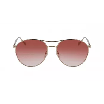 Longchamp LO133S-59770 Moteriški drugelio formos akiniai nuo saulės, Havana rėmelis, rudi gradientiniai lęšiai, 59 mm