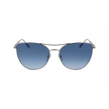 Longchamp LO134S-715 Moteriški Akiniai Nuo Saulės Auksinio Metalo Drugelio Formos Rėmeliu Rudais Gradientiniais Lęšiais 58mm