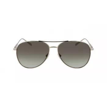 LONGCHAMP LO139S712 Moteriški drugelio formos akiniai nuo saulės – Juodas rėmas, pilki gradientiniai lęšiai, 59 mm