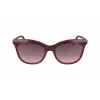 Longchamp LO738S Moteriški akiniai nuo saulės – Havana acetato rėmelis, rudas gradientinis lęšis, UV400, 53/18/140 mm