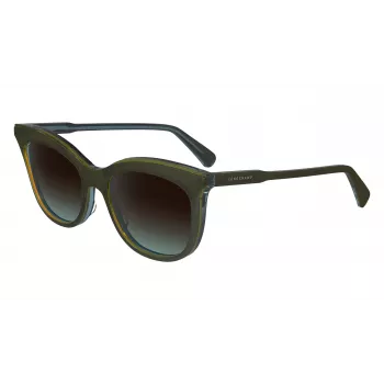 LONGCHAMP LO738S5318310 Moteriški drugelio formos akiniai nuo saulės Havana Brown 53mm