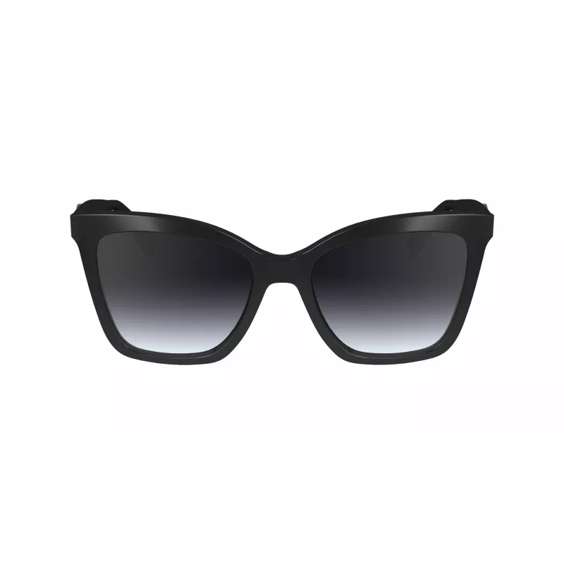LONGCHAMP LO742S-001 Moteriški Akiniai nuo Saulės – Juodas Rėmas, Gradientiniai Pilki Lęšiai, 54 mm