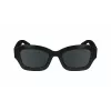LONGCHAMP LO749S-001 Moteriški Akiniai nuo Saulės - Juodas Rėmelis, Pilki Lęšiai, 50mm