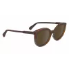 Longchamp moteriški drugelio formos akiniai nuo saulės LO739S5020206 rudos spalvos acetatinis rėmelis, rudi gradientiniai lęšiai 50/20/140 mm