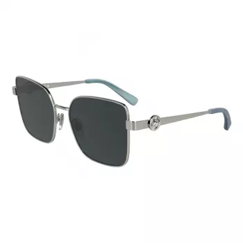 LONGCHAMP Moteriški Cat Eye Akiniai Nuo Saulės LO181S5617044 - Havana Acetato Rėmelis, Rudi Gradientiniai Stiklai, 56mm