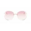 Longchamp Moteriški LO160S716 Drugelio Formos Akiniai Nuo Saulės Havana su Gradientiniais Pilkais Stiklais (65/17/140 mm)