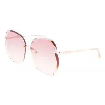 Longchamp Moteriški LO160S716 Drugelio Formos Akiniai Nuo Saulės Havana su Gradientiniais Pilkais Stiklais (65/17/140 mm)