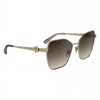 LONGCHAMP Moteriški akiniai nuo saulės LO180S-727 Havana Brown Gradient Butterfly Cat-Eye 58mm
