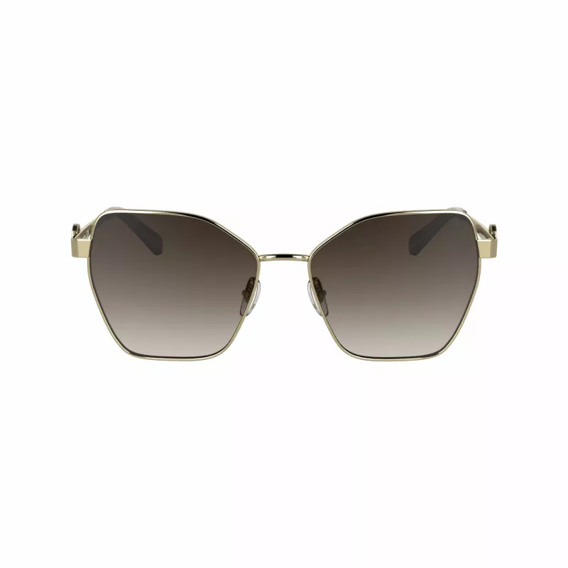LONGCHAMP Moteriški akiniai nuo saulės LO180S-727 Havana Brown Gradient Butterfly Cat-Eye 58mm