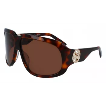 Longchamp moteriški akiniai nuo saulės LO736S-230 – Havana rėmas su rudais gradientiniais lęšiais, 67/11/125 mm