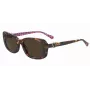 LOVE MOSCHINO Moteriški Akiniai Nuo Saulės MOL060S05L557 - Havana Acetato Rėmelis, Rudi Polikarbonato Lęšiai, 55/14/145 mm