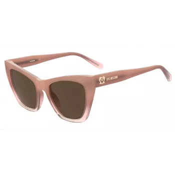 LOVE MOSCHINO Moteriški Akiniai Nuo Saulės MOL070-S-FWM Havana/Brown Gradient 53mm