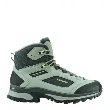 LOWA Corvara GTX Mid Women's Žygio Batai – Patinagreen/Pilka, GORE-TEX Vandeniui Atsparūs
