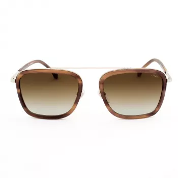 LOZZA SL2291M-579Y Vyriški stačiakampiai acetatiniai akiniai nuo saulės Havana 54mm