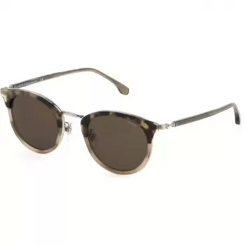 LOZZA SL2393-4902BW Unisex Rectangular Sunglasses Havana/Brown 49mm
