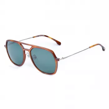 LOZZA SL4215M56710P Unisex akiniai Havana acetato rėmeliai su pilkais poliarizuotais lęšiais 56/18/140 mm