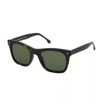 LOZZA SL4359-5404BL Vyriški akiniai nuo saulės Havana acetato rėmelis mėlyni gradientiniai lęšiai 54mm