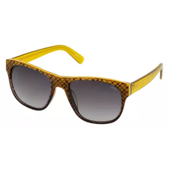 LOZZA Unisex SL4000M5507V8 Akiniai - Juodas Acetato Rėmelis, Pilki Gradientiniai Stiklai, 55/19/140 mm