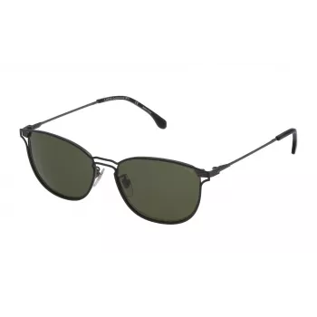 LOZZA Unisex Sunglasses SL2303M5508Y8 - Havana Acetate Frame, Brown Polycarbonate Lens, UV400 Protection, 55/15/140 mm