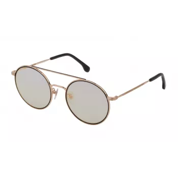 LOZZA Unisex Sunglasses SL233553301C - Havana Acetate Frame, Brown Polycarbonate Lenses, UV400 Protection, 53mm Lens Width