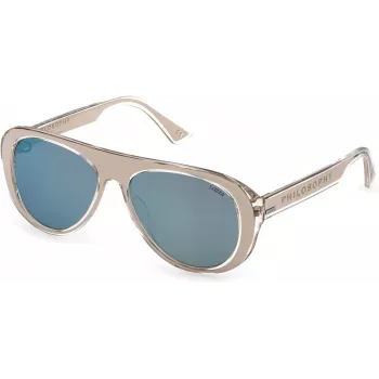 LOZZA Women SL4255V56880X Sunglasses Havana Acetate Frame Brown Gradient Lens 56mm