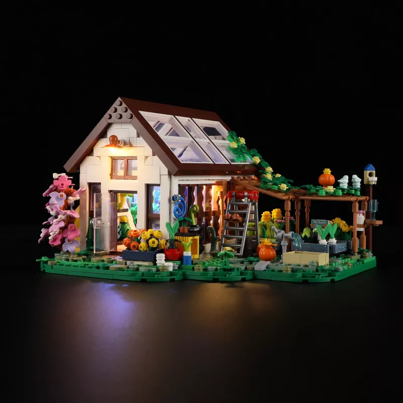 Lumibricks Indoor Greenhouse su Full Spectrum LED auginimo šviesa, hidroponine sistema, 6 augalų kapsulėmis, 2,5L vandens talpa, balta
