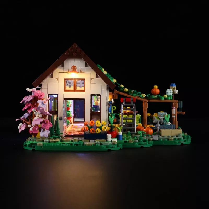 Lumibricks Indoor Greenhouse su Full Spectrum LED auginimo šviesa, hidroponine sistema, 6 augalų kapsulėmis, 2,5L vandens talpa, balta